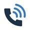 Call, contact, telephone icon. Simple editable vector illustration