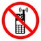 Call Do Not Drive Symbol Sign, Vector Illustration, Isolate On White Background Icon. EPS10