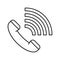 call emergency line icon vector illustration