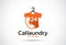 Call Laundry Logo Template Design Vector, Emblem, Design Concept, Creative Symbol, Icon