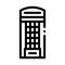 Call machine icon vector outline illustration