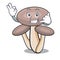 Call me honey agaric mushroom mascot cartoon