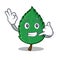 Call me mint leaves mascot cartoon