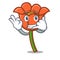 Call me poppy flower mascot cartoon