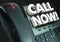 Call Now Office Telephone Customer Service Order Advertising