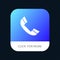 Call, Phone, Ring, Telephone Mobile App Button. Android and IOS Glyph Version