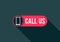 Call Us button, Contact Us icon design,
