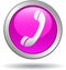 Call us button web icon pink
