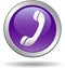 Call us button web icon violet