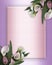 Calla Lilies Border on pink satin