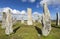 Callanish standing stones: neolithic stone circle in Isle of Lewis, Scotland.