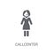 Callcenter icon. Trendy Callcenter logo concept on white background from Professions collection