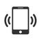Caller smartphone and mobile phone icon. Web design