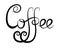 Calligraphic lettering Coffee