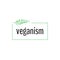 Calligraphic and typographic Handwritten veganism lettering, for vegan vegetarian people. Vector illustration, food design