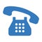 Calling blue icon, telephone, call, communication