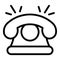 Calling phone icon, outline style