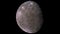 Callisto, second largest moon of Jupiter. Elements of this image were furnished by NASA