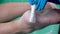 Callus peeling using professional pedicure tool