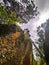 Calm environment scenery commonly seen in hiking trail in Malaysia rain forest