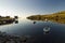 Calm morning in Tarbert Harbor, Isle of Harris, Outer Hebrides, Scotland