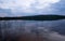 Calm natural lake in sweden