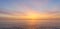 Calm pastel colored beach sea ocean sunset