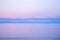 Calm purple sunset in the North Sea