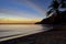 A calm and relaxing sunset scene at a beach in Nasugbu, Batangas, Philippines