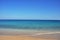 Calm sea and beach, relaxing vacation background