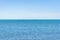 Calm Sea, Black Sea and Blue Sky Background