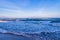 Calm seaside landscape of san juan beach in alicante spain on a sunny day