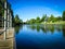 Calm stream of Meander River in Deloraine, Tasmania