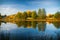 Calm water autumn nature reflection