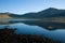 Calm water on the Great White Lake. Mongolia.