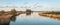 Calm water of river Rotte at the end of the day