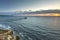 Calm waves off the coast of La Jolla California