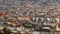 Calm western European town, Austrian Innsbruck city, aerial view