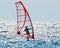 Calm wind surfing