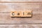 Calm word written on wood block. calm text on wooden table for your desing, concept