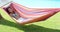 Calm young woman in hammock