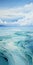 Calming Aerial View: Realistic Ocean Landscape Painting