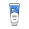 calming cream color icon vector illustration