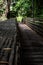 Calming feeling on this long bridge to nature.