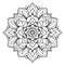 Calming Mandala Flower Drawing For Coloring Pages