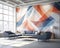 Calming Rhythms in Office Space Murals