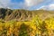 Calmont steep hill vineyards landscape at autumn Bremm Germany