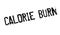 Calorie Burn rubber stamp