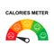Calories healthy diet icon, nutrition food low sign, kcal zero web vector illustration