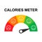 Calories healthy diet icon, nutrition food low sign, kcal zero web vector illustration